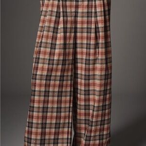 Maeve Avery sparkle pleated wide leg trouser
